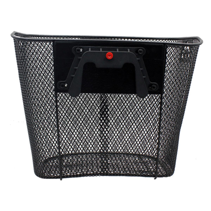 Coș metalic pentru bicicletă, montare rapidă CLICK, capacitate 6 kg, negru, compatibil cu 20-28" biciclete [7]