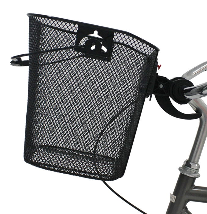 Cos metalic pentru bicicleta AVX-RW15A cu mâner demontabil și montare frontală culoare Neagră - IoArtify.ro [2]