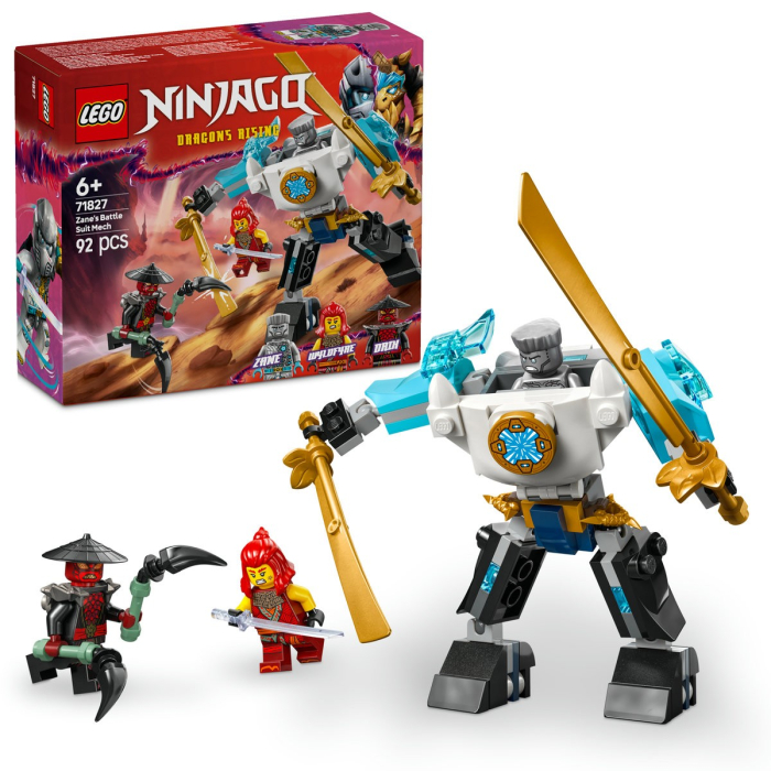 Lego Ninjago Costumul Robot de Lupta al Lui Zane 71827 cu 2 minifigurine - IoArtify.ro [9]