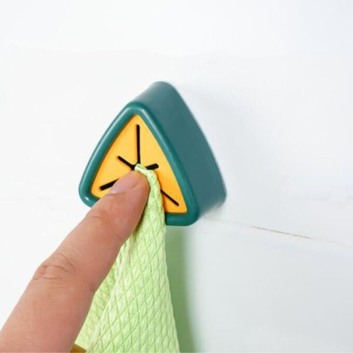 Covoras de baie cu spuma de memorie Anti-Derapant Ultra-Absorbant 60 x 40 cm Maro si 5 Suporti Impermeabili Autoadezivi cu Sistem Push Free pentru Prosoape 5 x 2.3 cm Verde – IoArtify.ro [9]