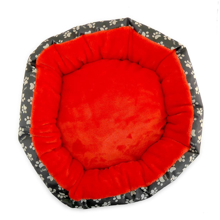 Culcus moale cu pernă pentru câine pisică culoare roz impermeabil bază antiderapantă 50 cm – IoArtify.ro [3]