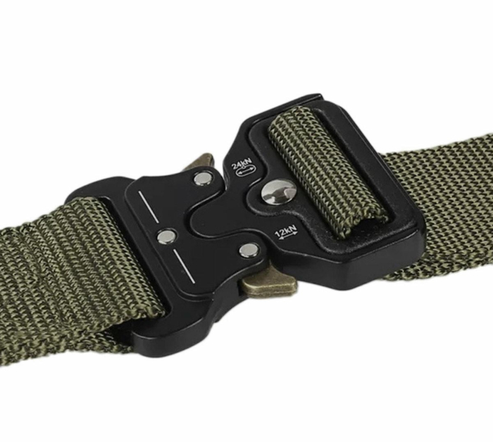 Curea Tactica pentru pantaloni culoare Camuflaj cu catarama Neagra rezistenta la uzura – IoArtify.ro [2]