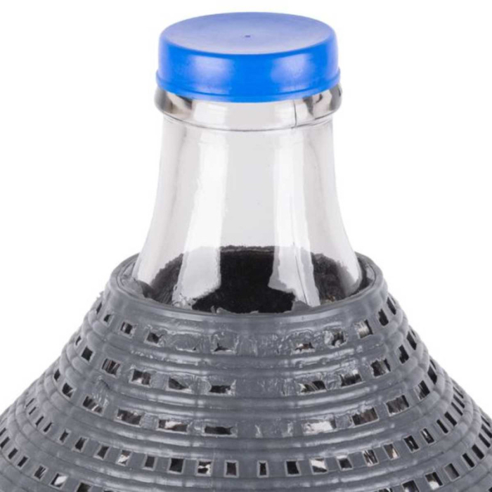 Damigeana din Sticla cu Capac Manere si Cos din Plastic Gura Larga 55 mm 34 Litri 570460 355 mm – IoArtify.ro [4]