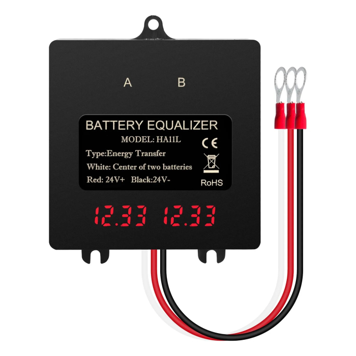 Egalizator alimentare baterii 2 x 12V pentru sisteme fotovoltaice 24V cu display LCD și reglaj automat tensiune - IoArtify.ro [3]