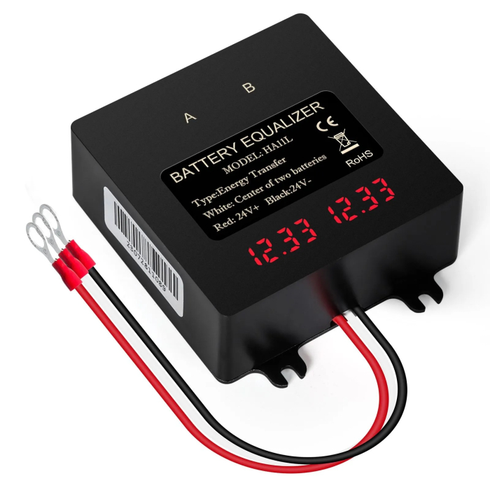 Egalizator alimentare baterii 2 x 12V pentru sisteme fotovoltaice 24V cu display LCD și reglaj automat tensiune - IoArtify.ro [2]