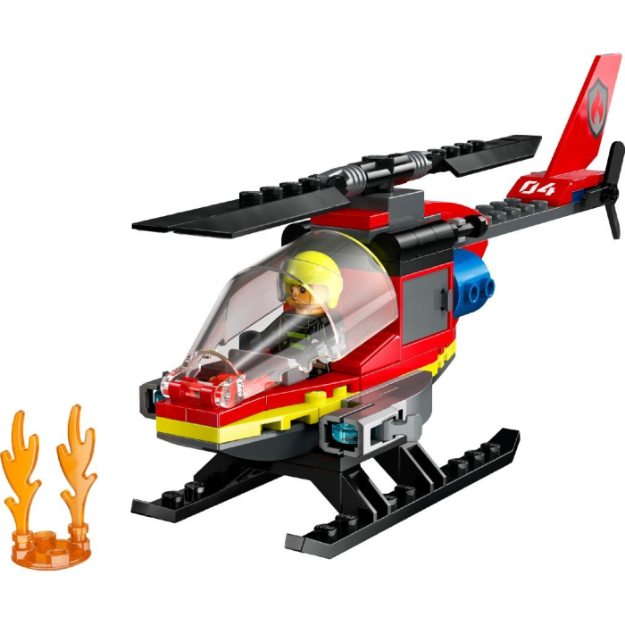 Lego City Elicopter de Pompieri 60411 cu rotor mobil si cabină detaliată - IoArtify.ro [2]