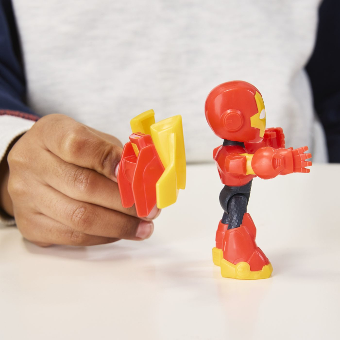 Marvel Iron Man si Prietenii Sai Uimitori Set Vehicul si Figurina Iron Man cu lumini si sunete - IoArtify.ro [6]