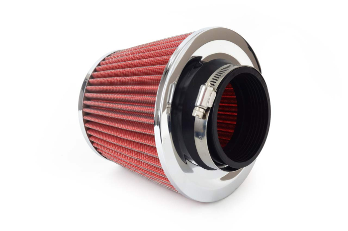 Filtru de aer conic rosu plus chrome cu 3 adaptoare diametru 76 mm – IoArtify.ro [2]