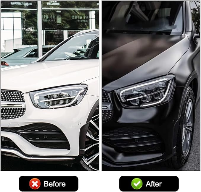 Folie auto pentru colantare integrala Termoplastica cu tehnologie BUBBLE FREE culoare Negru finisaj Mat dimensiune 3 metri pe 1,52 metri – IoArtify.ro [2]