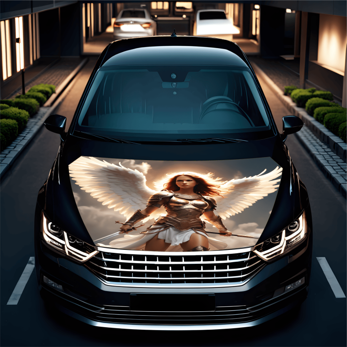 Folie Capota Auto Hood Art rezistenta la exterior marime L 180 x 130 cm - IoArtify.ro [2]