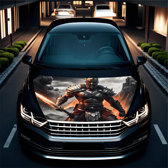 Folie Capota Auto Hood Art rezistenta la exterior marime M 165 x 120 cm - IoArtify.ro [2]