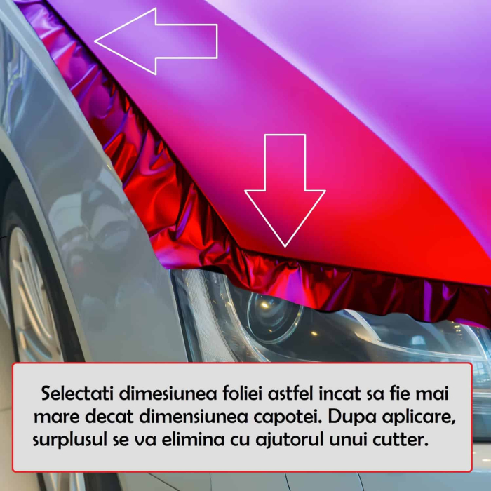 Folie Capota Auto Hood Art rezistenta la exterior marime M 165 x 120 cm - IoArtify.ro [4]