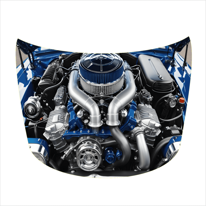 Folie Capota Auto Hood Art rezistenta la exterior marime M 165 x 120cm - IoArtify.ro [3]