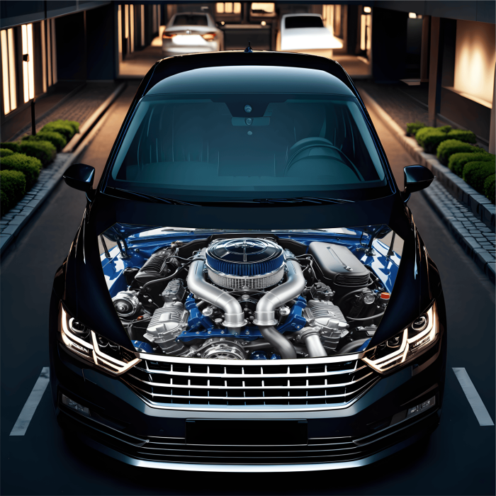 Folie Capota Auto Hood Art rezistenta la exterior marime M 165 x 120cm - IoArtify.ro [2]