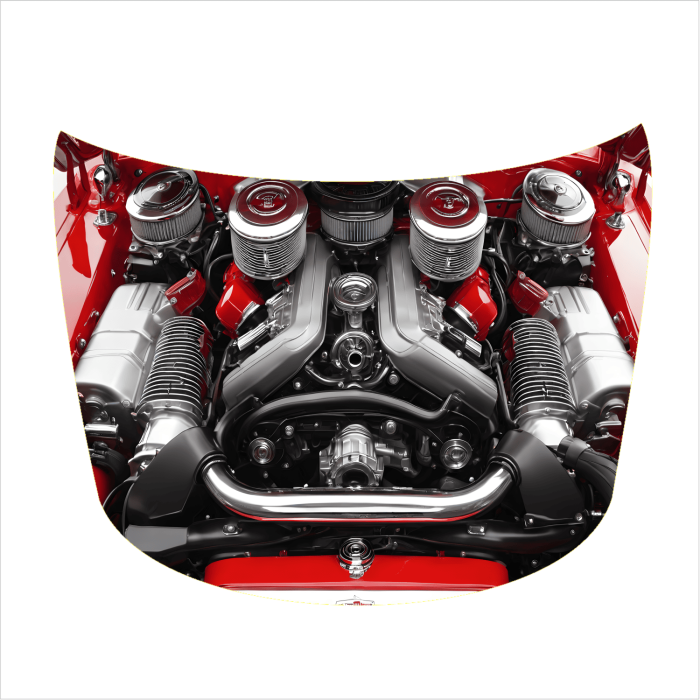 Folie Capota Auto Hood Art rezistenta la exterior marime M 165 x 120 cm - IoArtify.ro [3]