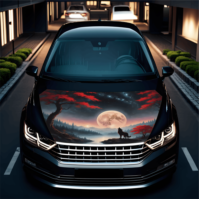 Folie Capota Auto Hood Art rezistenta la exterior marime M 165 x 120 cm - IoArtify.ro [2]