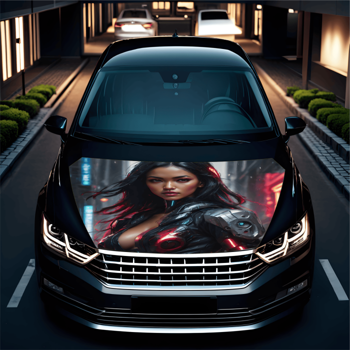 Folie Capota Auto Hood Art rezistenta la exterior marime S 150 x 110 cm - IoArtify.ro [2]