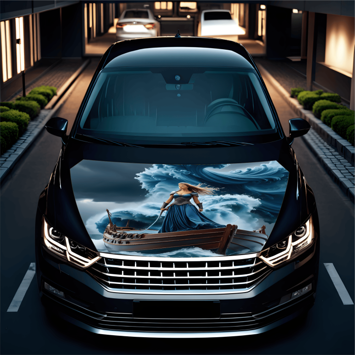 Folie Capota Auto Hood Art rezistenta la exterior marime S 150 x 110 cm - IoArtify.ro [2]