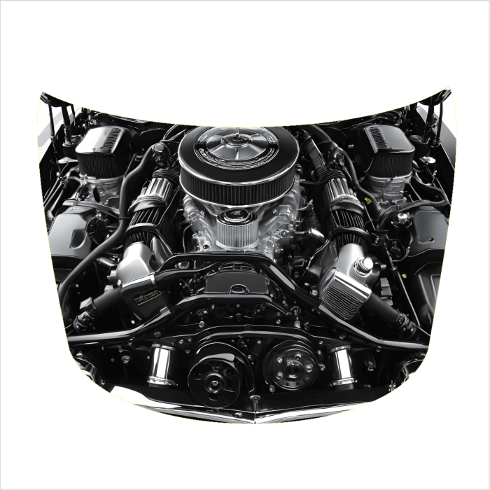 Folie Capota Auto Hood Art rezistenta la exterior marime S 150 x 110cm – IoArtify.ro [3]