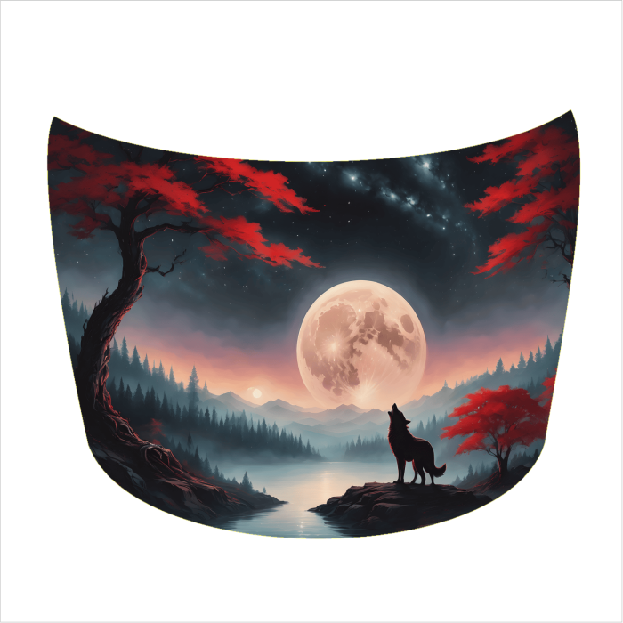 Folie Capota Auto "Hood Art" Rezistentă la Exterior, 150x110cm – Decorare și Protecție Durabilă [3]