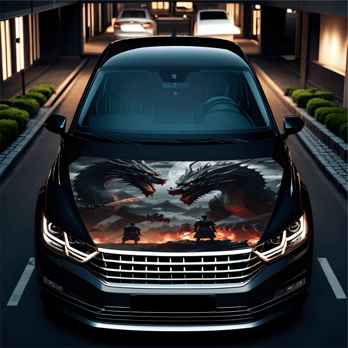 Folie Capota Auto Hood Art rezistenta la exterior marime S 150 x 110 cm - IoArtify.ro [2]