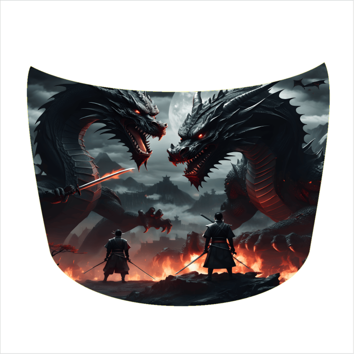 Folie Capota Auto Hood Art rezistenta la exterior marime S 150 x 110 cm - IoArtify.ro [3]