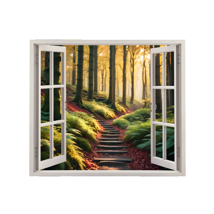 Folie imprimata color pentru decor perete locuinta dimensiune 125 x 110 cm model VIEW TO HAVEN 37 – IoArtify.ro [2]