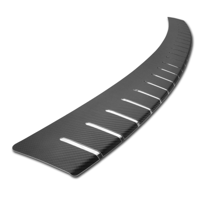 Folie protectie portbagaj in doua straturi Crom si Carbon 3D Negru 83 x 7 5 cm rezistenta sporita la uzura - IoArtify.ro [2]