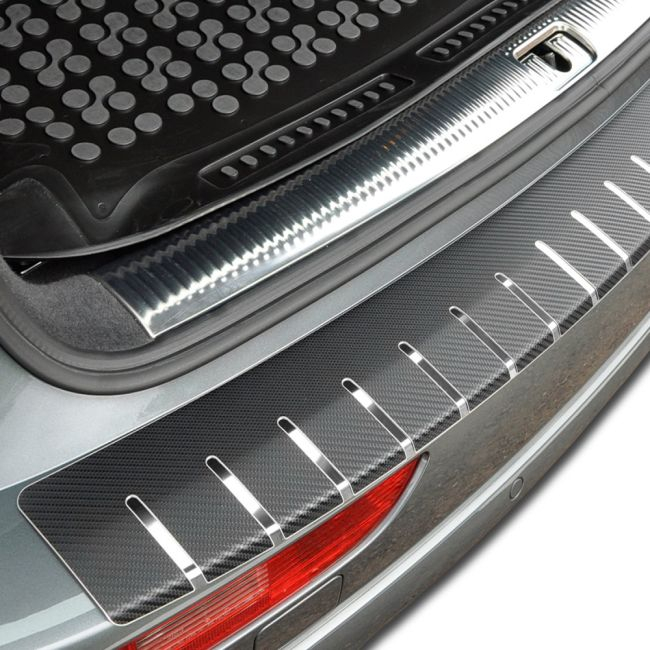 Folie protectie portbagaj in doua straturi Crom si Carbon 3D Negru 83 x 7,5 cm rezistenta la zgarieturi – IoArtify.ro [3]