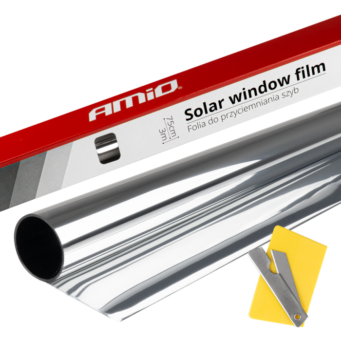 Folie tip oglinda pentru geamuri Silver 0.5x3m 15% reflectivitate - IoArtify.ro [2]