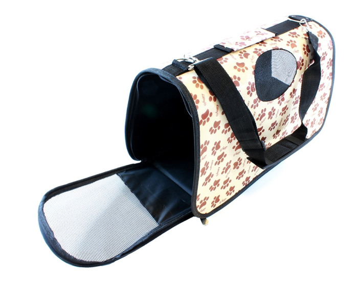 Geanta de Transport pentru Caine sau Pisica ALB MARO AG644C cu fermoar rezistent – IoArtify.ro [2]