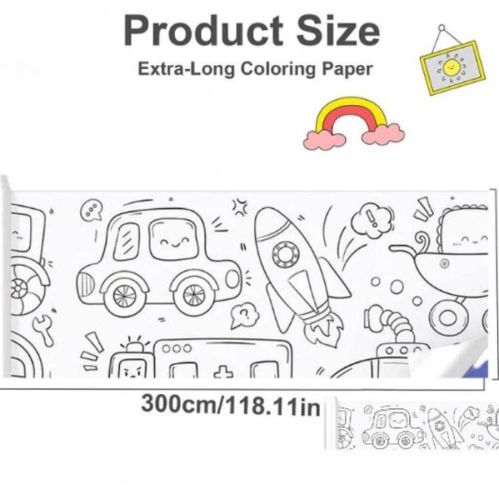 Hartie Autoadeziva si Decupabila pentru Desenat si Colorat Model Masini cu 48 Markere cu 2 Capete si Geanta de Depozitare – IoArtify.ro [2]