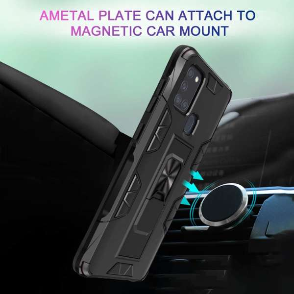 Husa Antisoc Magnetica Premium Forcell Defender cu Suport Telefon pentru Iphone 12 Mini Neagra rezistenta la socuri si magnetica - IoArtify.ro [5]