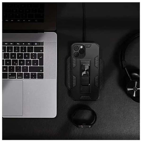 Husa Antisoc Magnetica Premium Forcell Defender cu Suport Telefon pentru Iphone 12 Mini Neagra rezistenta la socuri si magnetica - IoArtify.ro [8]