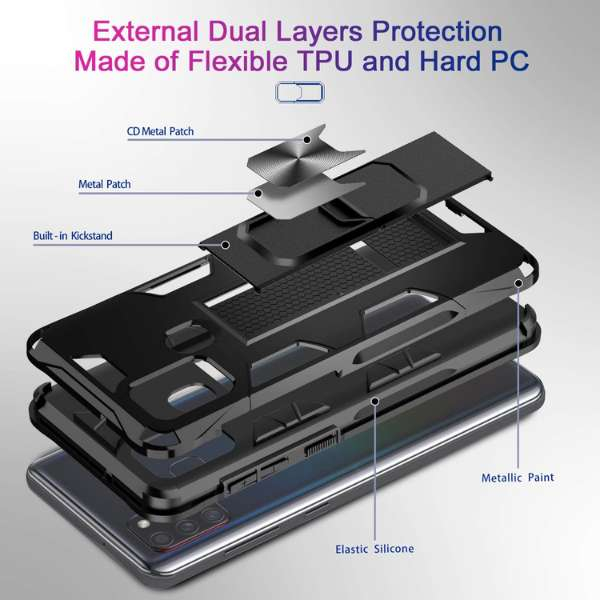 Husa Antisoc Magnetica Premium Forcell Defender cu Suport Telefon pentru Iphone 12 Mini Neagra rezistenta la socuri si magnetica - IoArtify.ro [4]