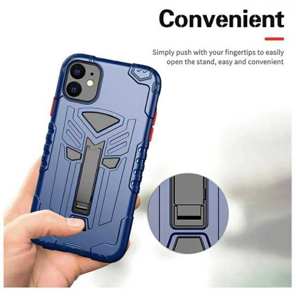 Husa de Protectie pentru Samsung A20E HardCase cu Suport Telefon Albastru Rezistenta la Zgarieturi - IoArtify.ro [3]