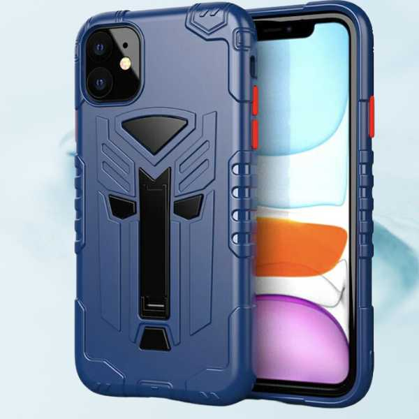 Husa de Protectie pentru Samsung A20E HardCase cu Suport Telefon Albastru Rezistenta la Zgarieturi - IoArtify.ro [4]