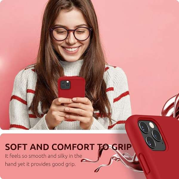 Husa din Silicon Soft compatibila cu iPhone 11 Pro Max Rosu cu protectie antișoc - IoArtify.ro [4]