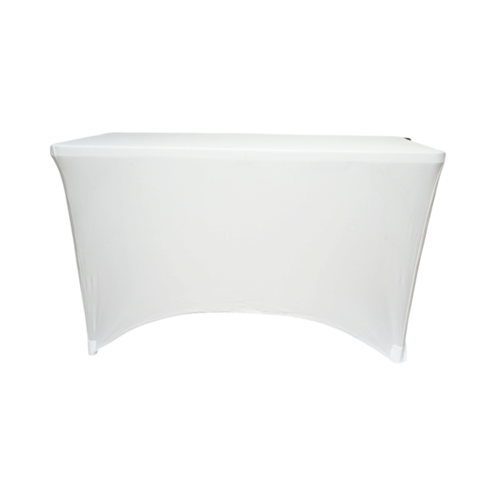 Husa pentru masa dreptunghiulara albă elastica dimensiune 180 x 70 x 74 cm - IoArtify.ro [4]