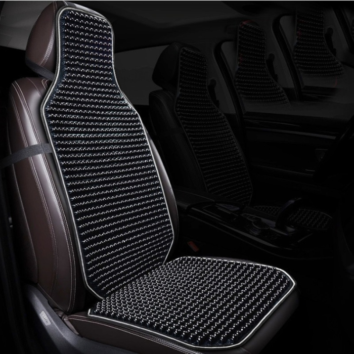 Husa Premium pentru scaun auto cu bile de masaj din lemn dimensiune 122 x 42 cm culoare Negru - IoArtify.ro [3]