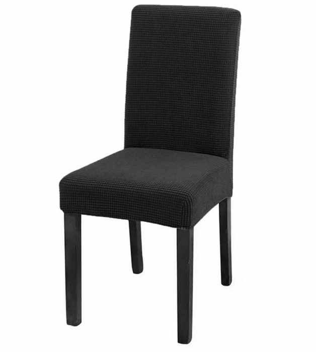 Husa universala pentru scaune clasice model CATIFEA culoare NEGRU din material catifea rezistent - IoArtify.ro [3]
