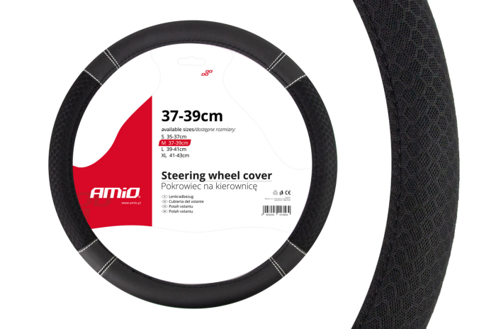 Husa volan neagra Honeycomb SWC-20-M dimensiune 37-39 cm – IoArtify.ro [1]