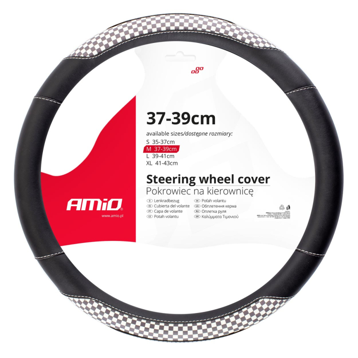 Husa volan Racing Flag SWC-39-M 37-39 cm - IoArtify.ro [3]