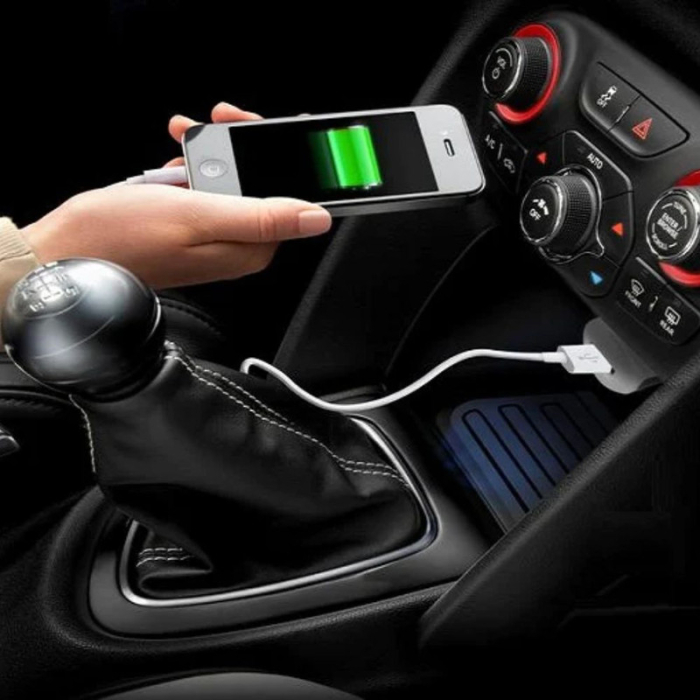 Incarcator pentru priza auto 1 x USB 1A si cablu de date si incarcare USB Lightning 2A 1m Fast Charging - IoArtify.ro [5]