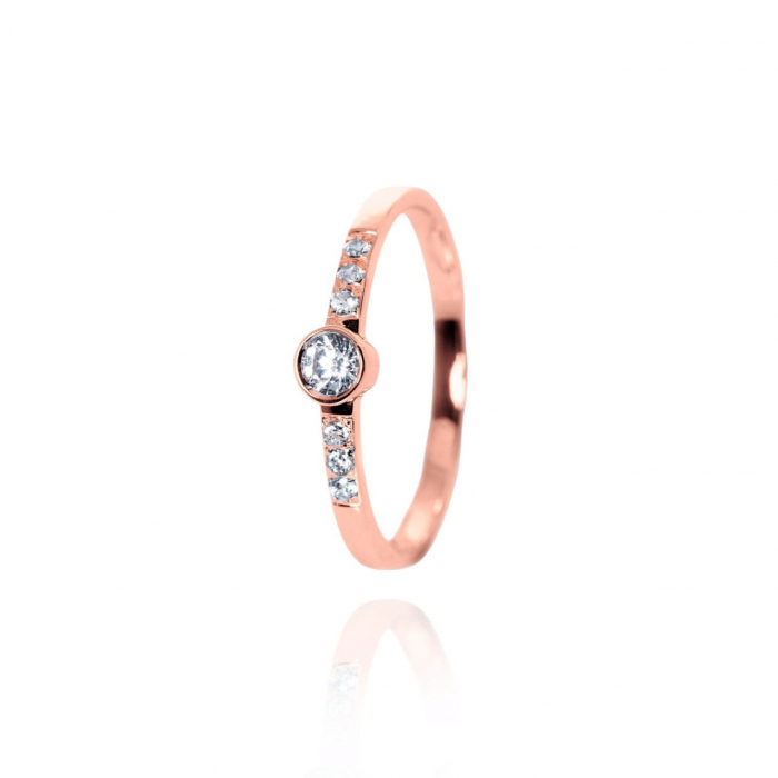 Inel Celestial din AUR 14K cu Diamant – Eleganță, Personalizare și Strălucire Unică [3]