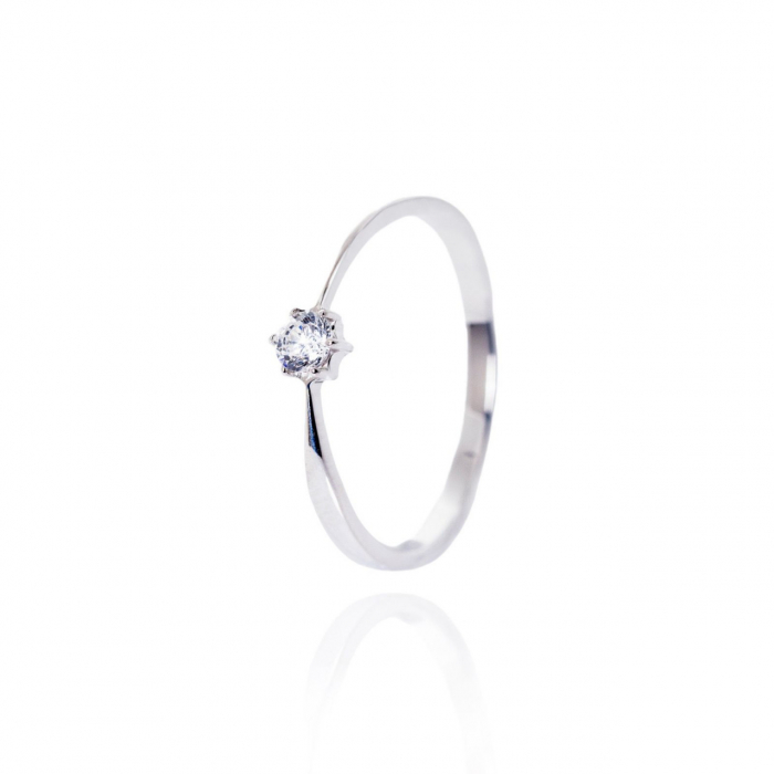 Inel Forever din AUR 14K cu Diamant, Eleganță Clasică și Personalizare, Cadou Perfect pentru Momente Speciale [2]