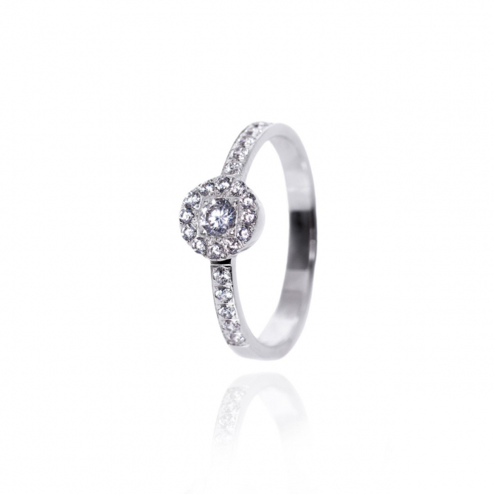 Inel Royal Circle din AUR 14K cu Diamant, Personalizabil, Eleganță Clasică și Rafinament [2]