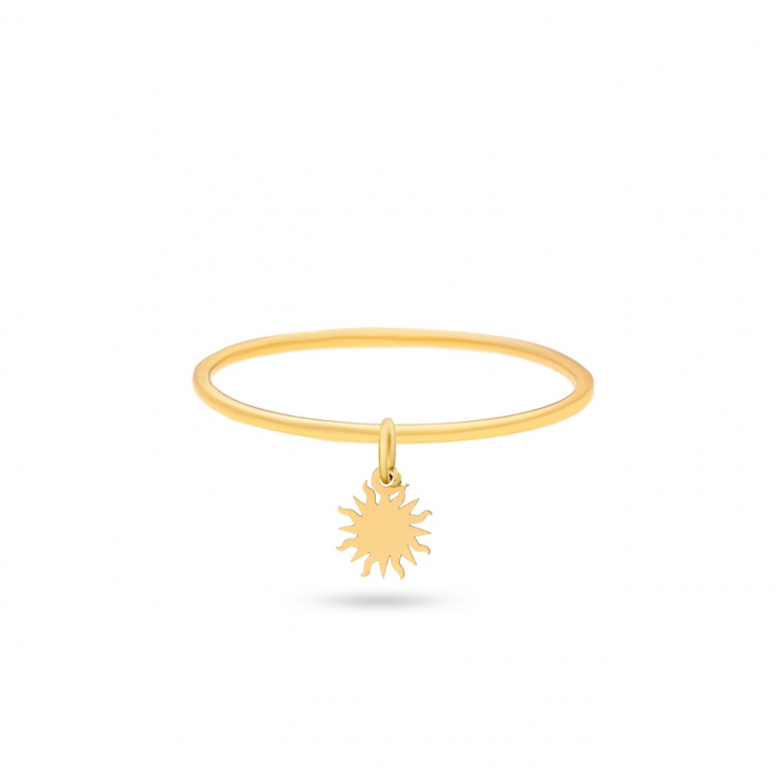 Inel Sunshine din Aur 14K – Eleganță, Personalizare și Strălucire Subtilă pentru Orice Ocazie [1]