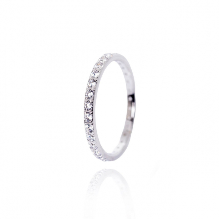 Inel Tennis Love din AUR 14K cu diamant [2]