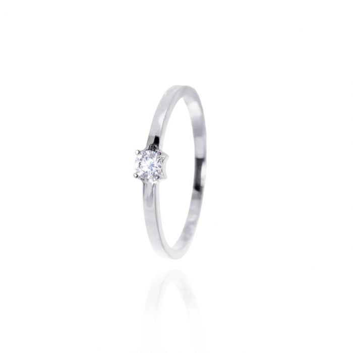 Inel Timeless din AUR 14K cu Diamant – Eleganță și Personalizare pentru Momente Speciale [2]